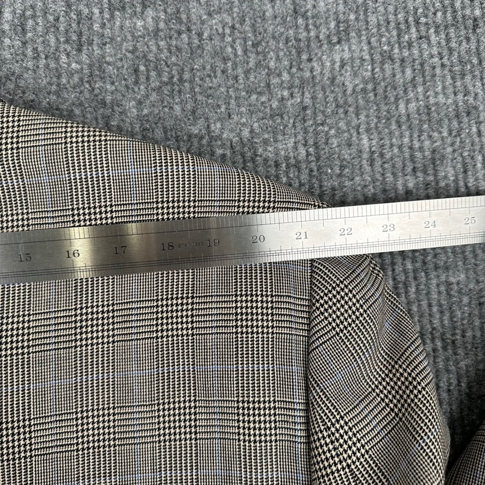 Lauren Ralph Lauren Mens Sport Coat 48L Gray Prince of Wales Wool Check - Picture 11 of 12